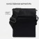 Male bag, black color