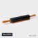 Magistro marble rolling pin, with a stand, 45 × 5 cm, black color