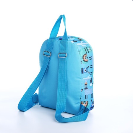 Baby backpack on lightning, blue color-3