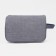 Lightning cosmetic bag, external pocket, gray color
