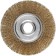 Disc “bison” brush 35187-125_z01, for Ushm, brassized 0.3 mm, steel, 22.2x125 mm