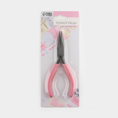 Subtlebounds curved, for needlework, 13 × 6.5 cm, silver/pink color-8