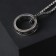 Pompeii pendulum of the Pompeii ring on the thread, the color is black silver, 70 cm