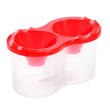 Double Calligrata, 150 x 2 ml, with a hand holder, red, red