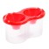 Double Calligrata, 150 x 2 ml, with a hand holder, red, red