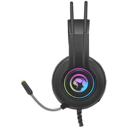 Marvo HG8935 headphones, game, full -size, microphone, USB, 2.1m, backlight, black-2