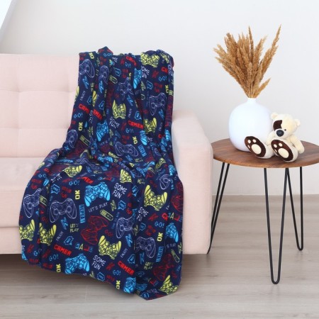 Gamer Palace multi -colored 130x170cm, fleece 160g/m, PE100%