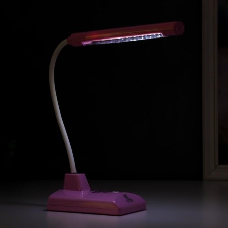 Table lamp 16291/1PK 16xLED 2W 2 USB AKB modes Pink 9x12x46 cm Risalux-3