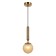 Suspension Felis 1xe27 40W, size 13x13x37-150 cm, bronze color