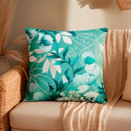 Pillowcase decorative Ethel Eucalypt 40x40 cm, velor, 100% p/e