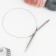 The knitting needles are circular, for knitting, with a metal cable, d = 9 mm, 14/80 cm