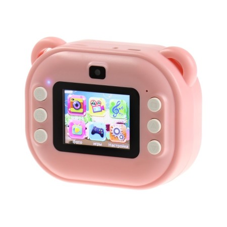 Mini-printer with a camera LPR-21, tour, tape, strap, pink-2
