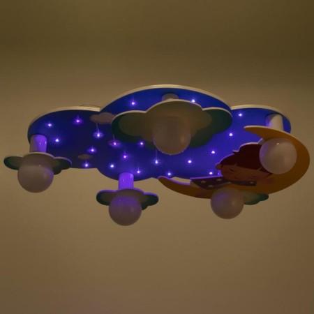 Chandelier 1373/5 E27 40W+ 25XLED backlight 70x40x10 cm Bayerlux-4
