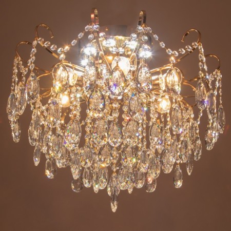 Snow chandelier 6x60W E27 gold 54x54x45cm-2