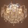 Snow chandelier 6x60W E27 gold 54x54x45cm
