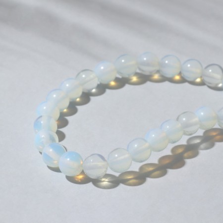 Beads on threads ball No. 8 "Moonstone", 48 beads-1