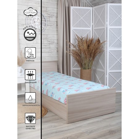 Children's “pilots” sheet, size 90x200 cm