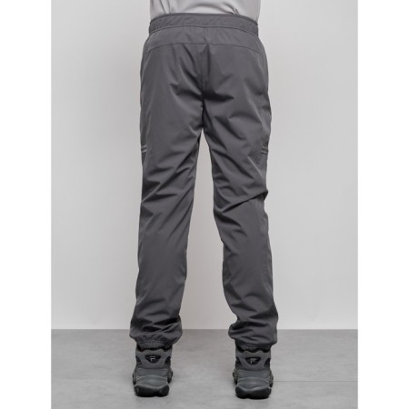 Trouses insulated sporty male winter, size 48, color gray color-4