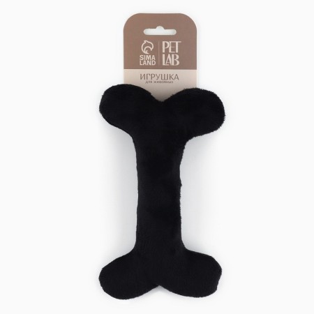 A toy for dogs with a bone of bone, black-3
