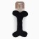 A toy for dogs with a bone of bone, black
