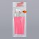 A set of brushes for building and design of nails, 15 pcs, 19 cm, pink color