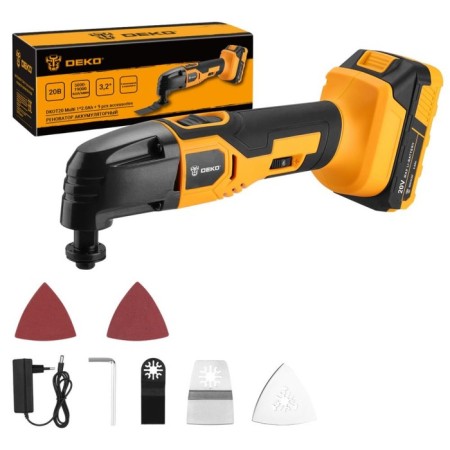 DEKO DKOT20 Multi, 2 Ach, 20 V, 18000 Count/Min, 4 nozzles renovator