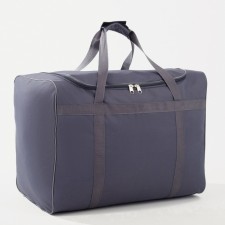 Road bag with zipper, gray color