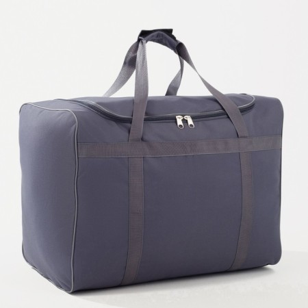 Road bag with zipper, gray color