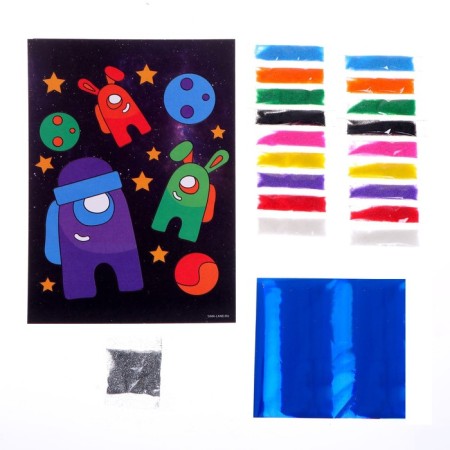 Set for creativity. Fresco "Adventures in space"-3