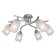 Bergen chandelier 6x75W e27 chrome 86.5x17x23.5cm