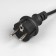 Girlyanda "Bels Light" 5 m with nozzles "bulbs", IP44, UMS, dark thread, 10 LED, glow warm white, 220 V
