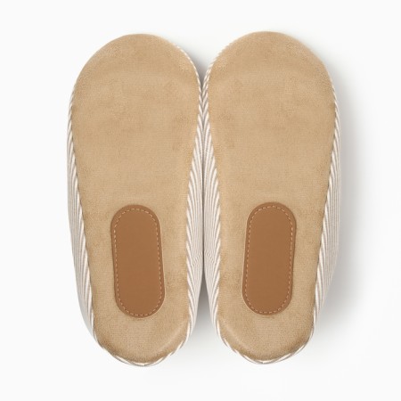 Women's slippers, eco size 36-37, color beige strip-11