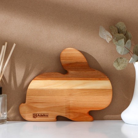 Easter set ADELICA, Menzhitsa Hare, Egg stand 8 cells, D = 20 × 1.8 cm, thermonaclemes 7 pcs, birch-3