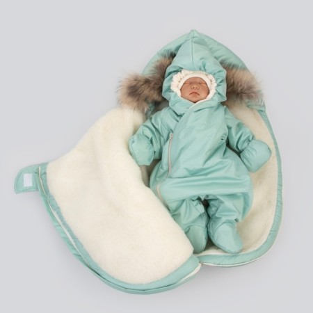 Set for discharge Winter Kinderlitto "Lapland", 5 items, height 56-62 cm, mint color-10