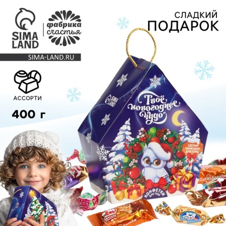 Sweet children's New Year's gift "Your New Year's Miracle", sweets 400 g