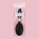 The comb massage, rubberized pen, 8 × 24 cm, black/golden color