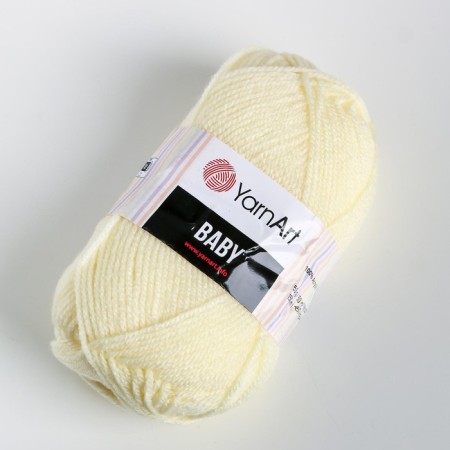 Yarn "Baby" 100% acrylic 150m/50g (7003 ghee)-1