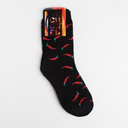 Male terry socks "pepper", black color, size 27-3