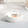Ceramic set for tea drinking gulls, a mug of 150 ml, a bowl of 10x3 cm, white color