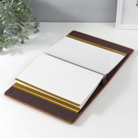 Photo album magnetic 20 sheets "snake" leatherette 4x20.3x26.2 cm-4