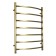 Domoterm water heated towel rail "Calipso", P7, 7 crossbars, 500 x 700 mm, bronze