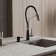 Kitchen mixer Wasserkraft A8417, single -leaf, flexible surge, black