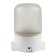 Moistured Lamp Uniel, 60 W, E27, IP65, 137x107x84 mm, white color