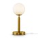 Zelda table lamp, 1x40W E14, brass color