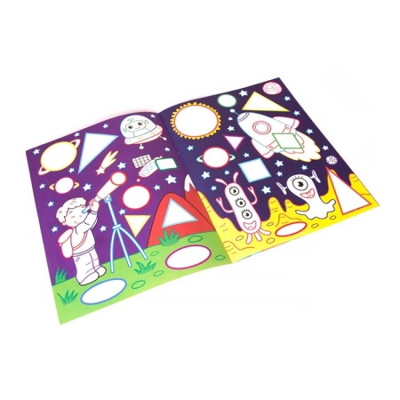 Coloring book "First figures in space"-1