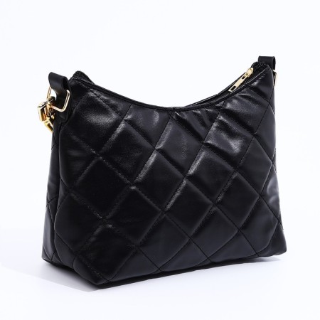 Bag Cross-Bodi with a zipper, black color-1