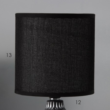 Traffic lamp with lampshade Risalux "Ruby", E14, 40 W, white-black, 13 × 13 × 27 cm-2