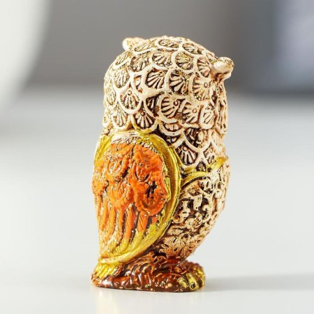 Souvenir Polystone "Filin Bezh with Orange Wings" MIX 5x2.8x3 cm-3