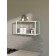 Hinged shelf 600, 600x250x360, white muar/oak sonom