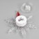 LED toy on Velcro "Snowflake with a snowman" 13 cm, batteries Lr44x3, glow of multi